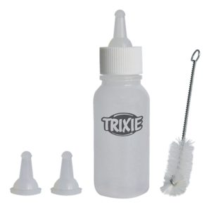Trixie kitten zuigflesje voedingsset met borstel