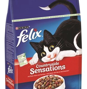 Felix countryside sendation kattenbrokken met rund, kip en groente