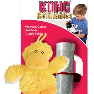 KONG pluche kattenknuffel geel- met catnip