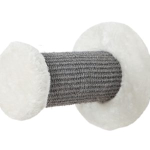 katten krabpaal  klimplateau voor aan de muur grijs/wit