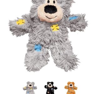 KONGkattenknuffel Softies Patchwork Bear Assorti