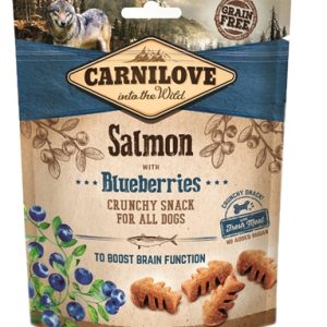 Carnilove crunchy kattensnacks met zalm & blauwe bes