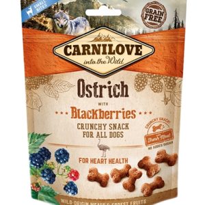 Carnilove Crunchy Treats – Struisvogel & Zwarte Bessen