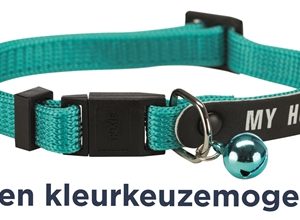 TRIXIE HALSBAND KAT MY HOME MET ADRESFLAP ASSORTI