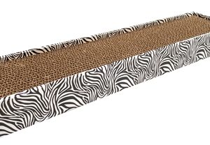 Croci katten krabplank homedecor met dierenprint zebra