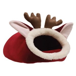 Croci kattenmand iglo mini rendier rood