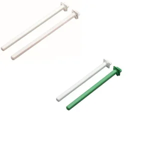 Zitstok plastic wit en gekleurd 18 - 22 cm