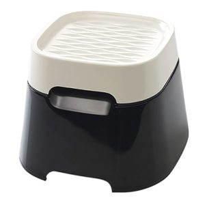 SAVIC ERGO CUBE VOERBAK CREME / ZWART