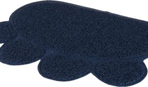 Trixie schoonloopmat voor kattenbakken poo pvc donkerblauw
