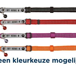 Trixie kattenhalsband met reflecterende adresflap- my home