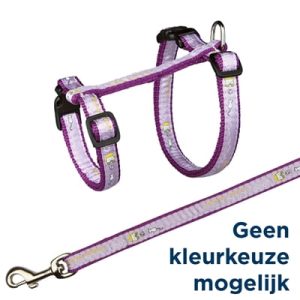 Trixie kattentuig met riem- good luck assorti