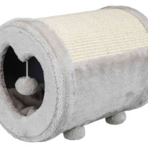 Trixie katten krabrol met speeltje grijs