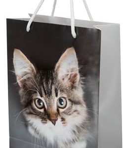 Trixie junior draagtas papier met fotoprint hond / kat