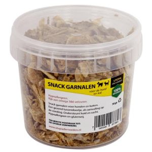 Utopia gedroogde kattensnacks met garnalen