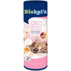Biokats deo pearls baby power voor kattengrind