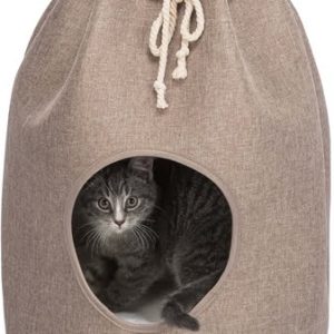Trixie kattenmand schuilplaats nelli lichtbruin / wit-taupe