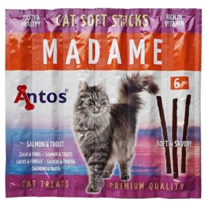 Antos Cat Soft Sticks Madame kattensnack – met zalm & forel