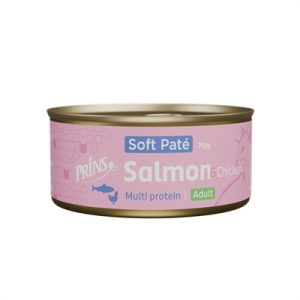 Prins Soft Paté katten natvoer zalm & kip – multipack