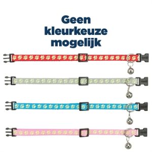 Trixie fluoriserende kattenhalsband assorti