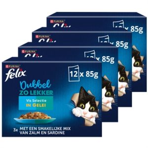 Felix Multipack Dubbel Zo Lekker Vis In Gelei – Katten natvoer