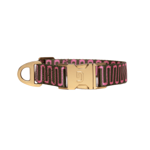 Retro wave halsband – groen/roze