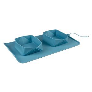 Silicone reiskommen 600ml – 39×23,5x5cm petrol