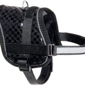 Flamingo Eeny Meeny Liberty – Harnas Honden – Harnas Eeny Meeny Zwart M | A:18-28cm B:36-46cm C:10cm x 15mm