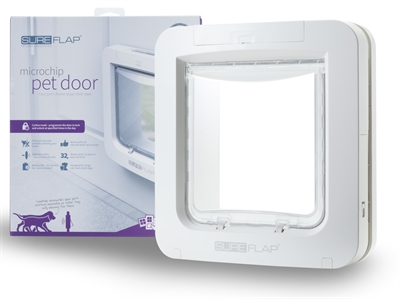 Sureflap kattenluik met microchip wit