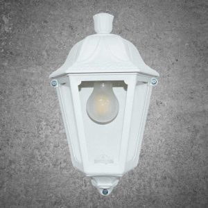 Iesse  – Wandlamp – Mat Wit – Helder Glas – Fumagalli