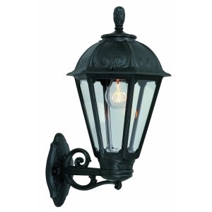 Salem Bisso – Wandlamp – Mat Zwart – Helder Glas – Fumagalli