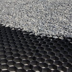 Grindplaat met worteldoek – Zwart – 120x160cm