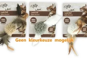 AFP kattenbal met veren, vogelgeluid en catnip