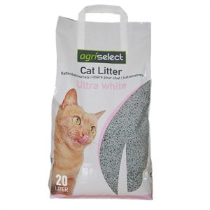 AgriSelect Ultra White kattenbakvulling – klonterend & geurcontrole