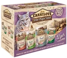 Carnilove pouch multipack katten natvoer 12st