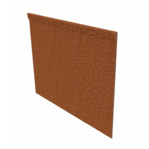 Cortenstaal borderrand – Geplet – 230cm – Diverse hoogtes – Cortenstaal