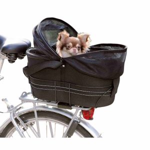 Fietsmand hond achterop 6 kg, hondenfietsmand trixie elektrische fiets voor kleine hond 42x29x48cm