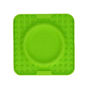 Eat Slow Live Longer katten Lick Mat Wave groen