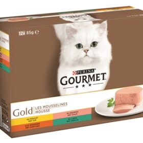Gourmet gold katten natvoer fijne mouse- 12st