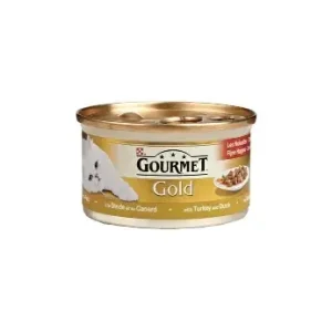 GOURMET GOLD FIJNE HAPJES KALKOEN / EEND