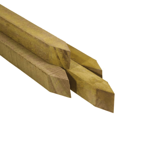 Piket paaltjes – Hardhouten palen voor borderrand 40 cm (4x4cm)