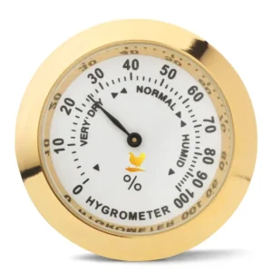 Hygrometer analoog 37mm (goud)