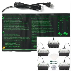 Kweekmat 25x50cm 17w + 5x LED kweekbakjes