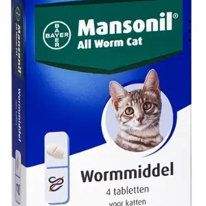 Mansonil all worm tabletten voor grote katten