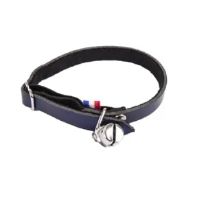 Martin leren katten Halsband Dakota Blauw
