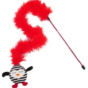 Rosewood Kattenhengel – Gestreepte Pinguïn met Veer