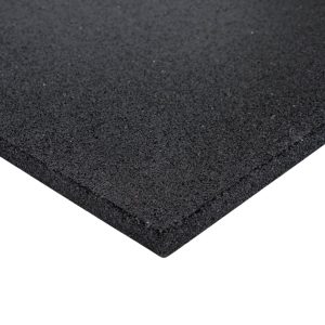 Rubber Fitness Tegel – 100x100x2 cm – Zwart