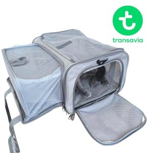 Transavia Ventora reistas 40x30x24 cm voor huisdieren voor in het vliegtuig, uitbreidbaar