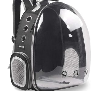 Katten rugtas met transparant venster, draagtas kat bubbel CLEARCAT