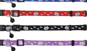 TRIXIE HALSBAND KAT SAFER LIFE PRINT KAT / POOT ASSORTI