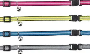 Trixie reflecterende kattenhalsband met 2 sluitingen assorti
